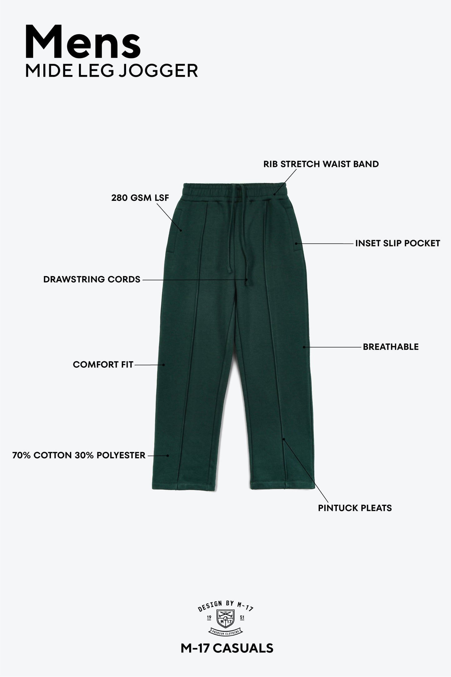 Men's Wide Leg Trouser