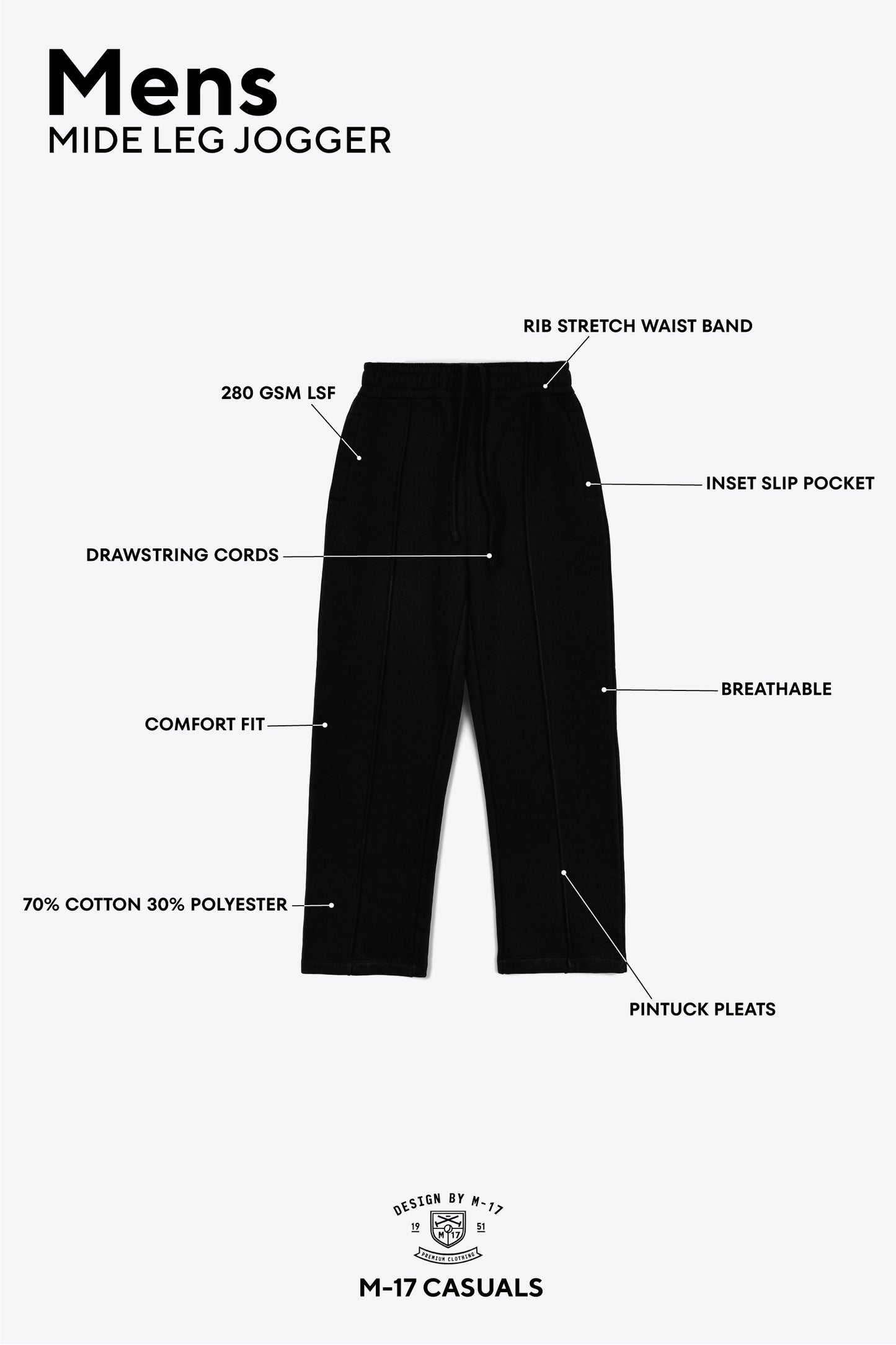 Men's Wide Leg Trouser